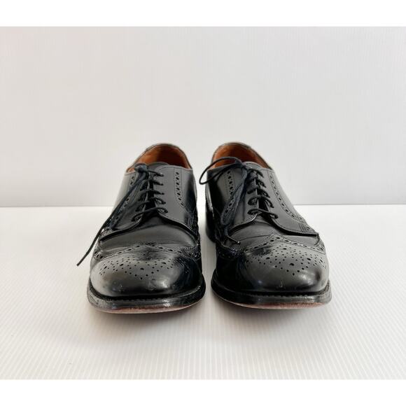 Allen Edmonds Ashland Wingtip Derby Brogue Mens Sz 9 B Black Leather Dress Shoes main image 8